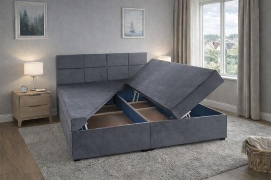 Boxspring met koffer
